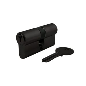 Modern matte black lock cylinder with thumbturn ECS3030TK-BK - Euro Cylinder - 5