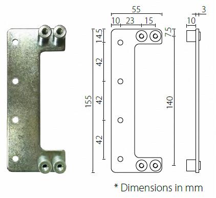 HAC208 zinc alloy adjustable concealed hinges for doors weighted 80kg - Door Hinge - 2