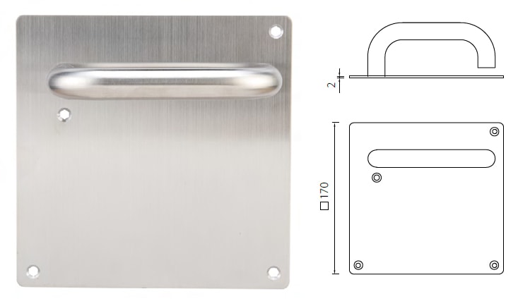 SP14 commercial door handle sets for hospitals, fire rated door handle - Door Handle - 1