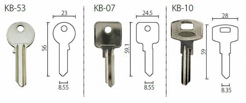 ECA3030 cheap aluminum door lock cylinder - Euro Cylinder - 1