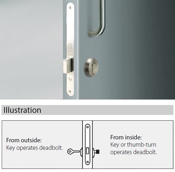 ML108503 mortice deadlock for communicating doors - Door Lock - 2