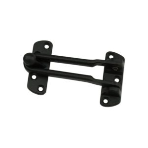 Matte black security door guard latch lock DGZ01-BK