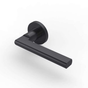 Modern solid matt black lever handle SR11SL243-BK