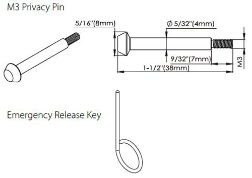 RTL30 Residetial tubular mortice latch 60/70mm backset - Door Lock - 3