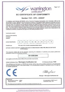 Warrington EC Certificate EN 12209:2003 For Mortice Sashlocks